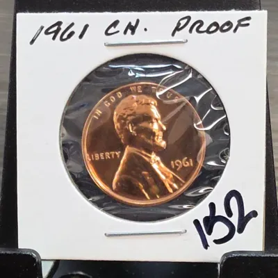 Sale Photo Thumbnail #239: 1961 Lincoln Cent Proof Coin