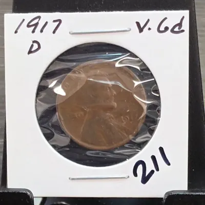Sale Photo Thumbnail #298: 1917-D Lincoln Wheat Cent