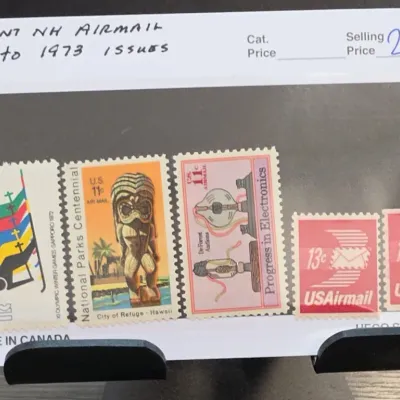 Sale Photo Thumbnail #72: US Airmail and Commemorative Postage Stamps Group