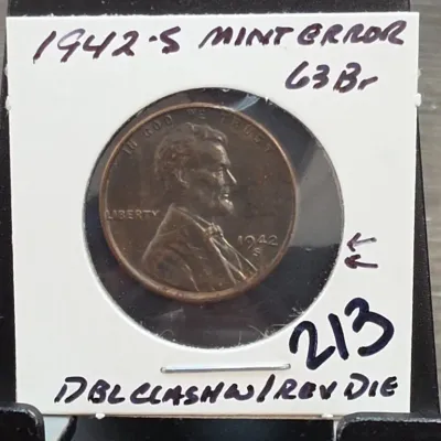 Sale Photo Thumbnail #300: 1942-S Lincoln Cent in Card Holder