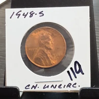 Sale Photo Thumbnail #206: 1948-S Lincoln Wheat Cent