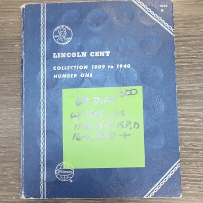 Sale Photo Thumbnail #387: Whitman Lincoln Cent Collection 1909 to 1940 Number One Folder