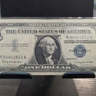 Sale Photo Thumbnail #102: Series 1957 B One Dollar Silver Certificate Note