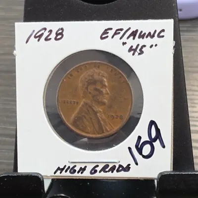Sale Photo Thumbnail #246: 1928 Lincoln Wheat Cent in Card Holder
