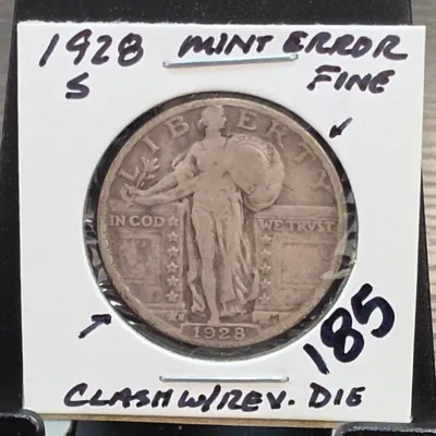 Sale Photo Thumbnail #272: 1928 S Standing Liberty Quarter Coin