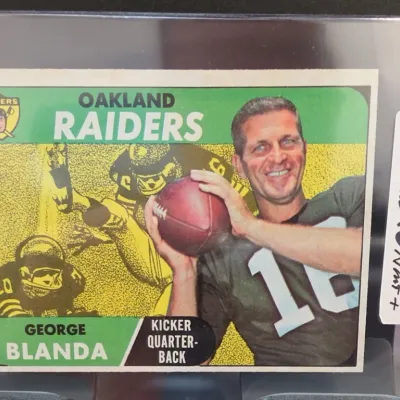 Sale Photo Thumbnail #53: Oakland Raiders George Blanda Football Trading Card