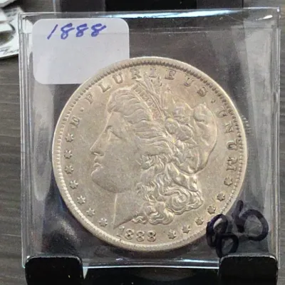 Sale Photo Thumbnail #172: 1888 Morgan Dollar Coin in Protective Sleeve