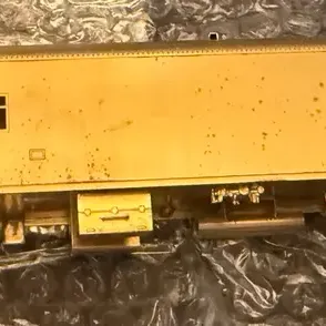 Vintage HO Scale Brass Railway Post Office Baggage Car – Unpainted 11”