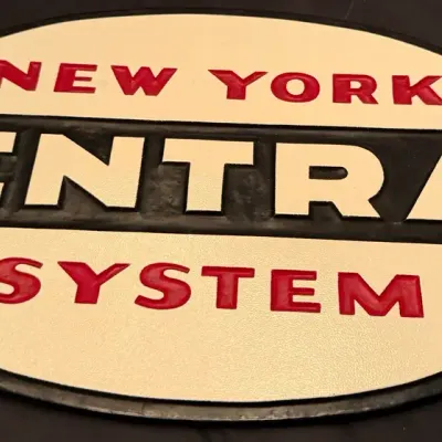 Vintage New York Central System Railroad Wall Plaque – 17”