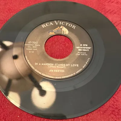 Vintage Jim Reeves “He’ll Have to Go” RCA Victor 47-7643 45 RPM Vinyl Record