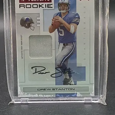 Auto Signature Card by Drew Stanton 2007 NFL 47/50 Numbered