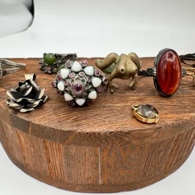 Variety Of Costume Jewelry Rings