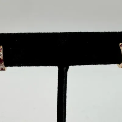 Ruby & Diamond Earrings By Shane Co.