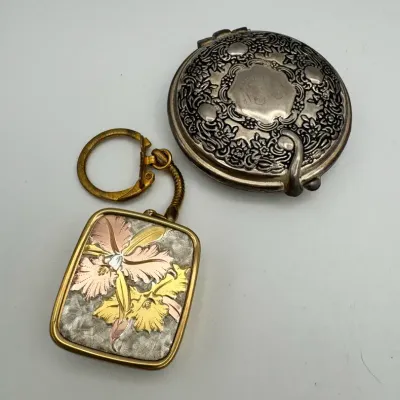 Vintage Hand Mirror & Music Box