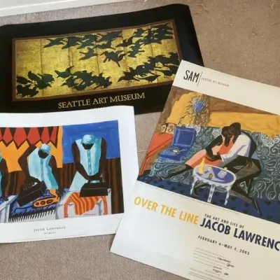 Seattle Art Museum Posters Featuring Prints of Jacob Lawrence Paintings