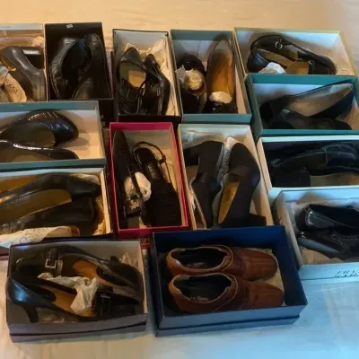 Collection of Black Women’s Shoes with Heels, Sandals and Flats