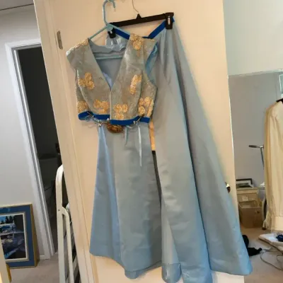 Handmade Two Piece Costume With Extra Fabric 