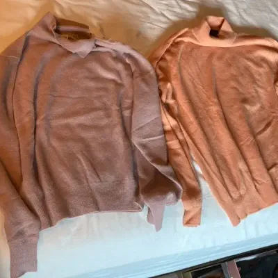Two Cashmere and Lamb’s Wool Sweaters