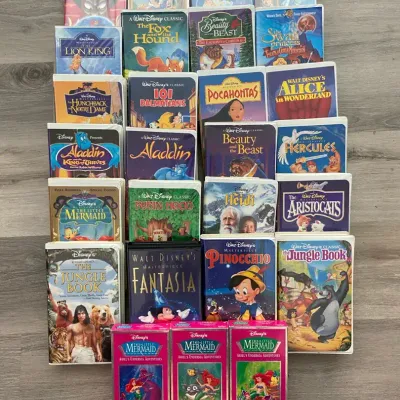 Vintage Walt Disney VHS Tapes