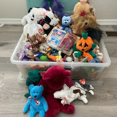 Huge Mystery Lot Of ty Beanie Babies-Animals Of All Sorts