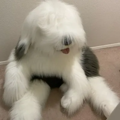 Life Size Stuffed Sheep Dog