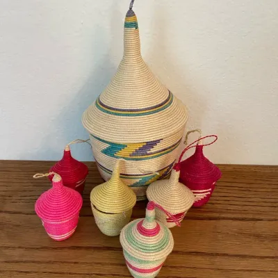 Handmade Woven African Rwanda Peace Baskets