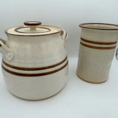 Stoneware Crock & Vase
