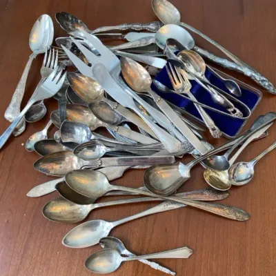 Vintage Teaspoons And Service Ware Some Sterling