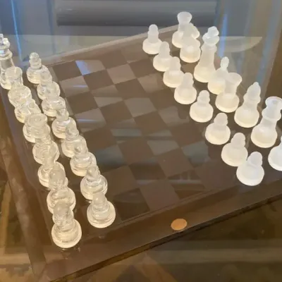 Glass Chess Set 
