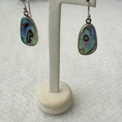 Sterling Silver & Mother Of Pearl Earrings