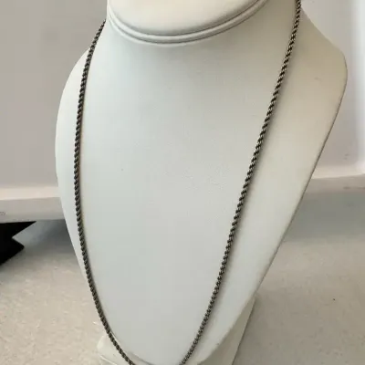 Sterling Silver Rope Chain Necklace