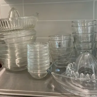 Glass Juicers, Ramekins And Bowls