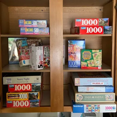 Collection Of Various Puzzles Mostly 1000 Pcs.