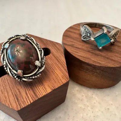 Sterling Silver Stone Rings 