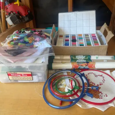 Embroidery Floss And Supplies