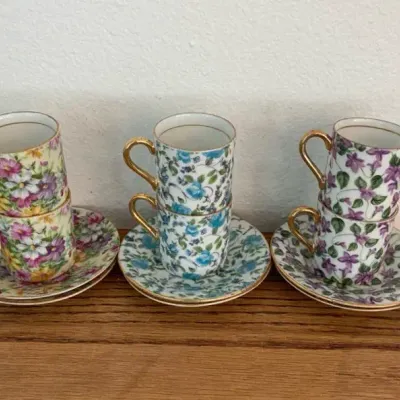 Royal Chintz 1562 Floral Tea Set For Six