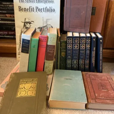 Vintage Books Including Moby Dick, The Golden Bough, The Street Enterprises 
