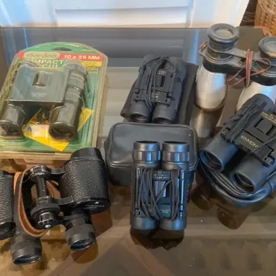 Collection of Vintage and Modern Binoculars