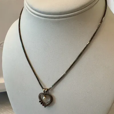 Sterling Silver Chain With Stamped 825 Pendant