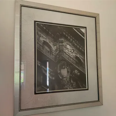 Large Architectural Photo in Silver-color Frame