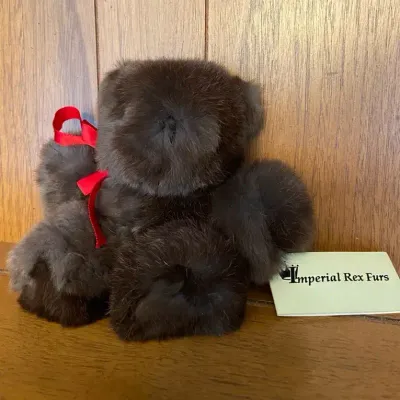 Genuine Rex Fur Bear “Sugar Plum”