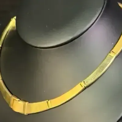 14K Gold 16" Link Collar Necklace - 31.26 grams