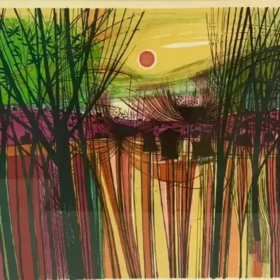 Midcentury Garrick Palmer Signed & Numbered Print 