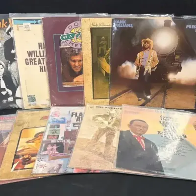 Hank Williams, Hank Williams Jr., Flatt & Scruggs, & Doc Watson Country & Bluegrass Vinyl Collection