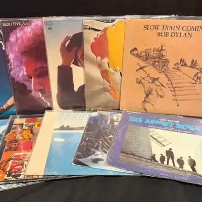 Bob Dylan, Janis Joplin, The Moody Blues & The Animals Vinyl Record Collection
