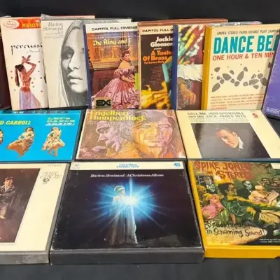 Barbra Streisand, Tom Jones, B.J. Thomas & Vintage Reel-to-Reel Music Collection
