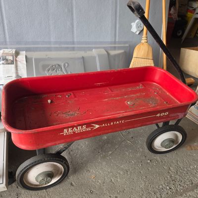 Sale Photo Thumbnail #38: Vintage Sears Allstate 400 Steel Wagon