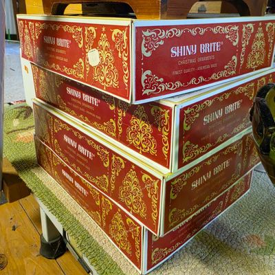 Sale Photo Thumbnail #94: Vintage Shiny Brite Christmas Ornament Boxes (Empty)