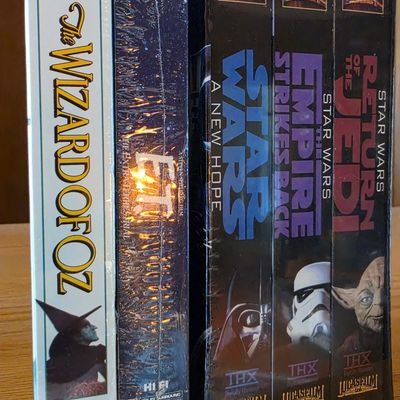 Sale Photo Thumbnail #46: Star Wars Trilogy VHS Set: A New Hope, Empire Strikes Back, Return of the Jedi (THX Digitally Mastered)