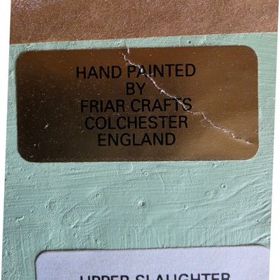 Sale Photo Thumbnail #99: Friar Crafts Hand Painted Village Scene Plaque (Upper Slaughter)
